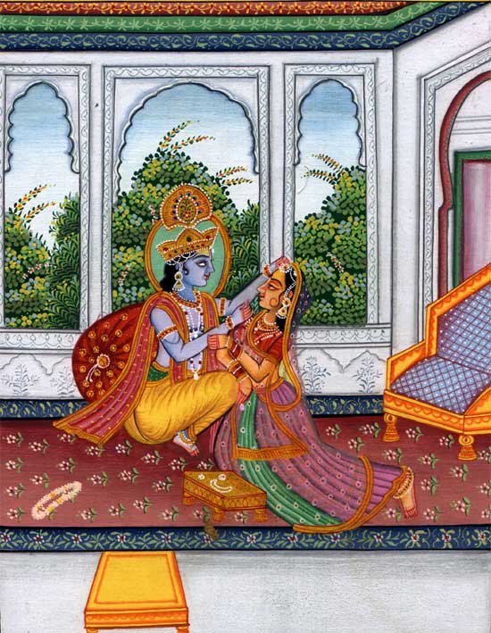 Unknown Artist, India - Krishna And Radha